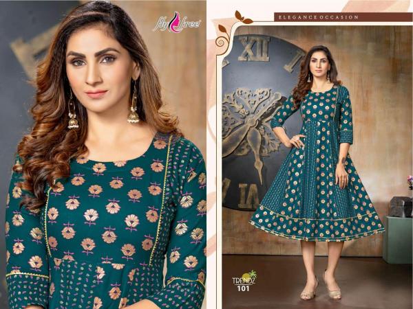 Fly Free Trendz Ethnic Wear Anarkali Kurti Collection